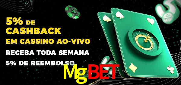 Promoções do cassino ao Vivo Mgbet